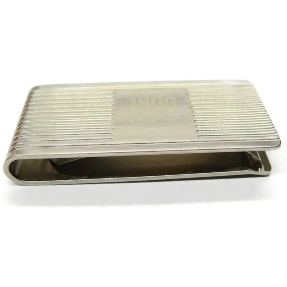 Silver Tone Tequila Money Clip Stainless Wallet Credit Card Cash ID Holder